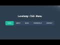 Lavalamp css awesome hover effect menu | using html and css