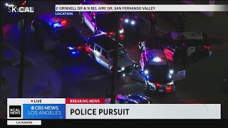 Driver leads Glendale police on slow-speed pursuit
