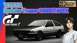 GT7【グランツーリスモ7】 イニDのハチロク しげの秀一版のAE86登場する 藤原拓海