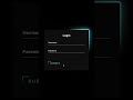 Neon Login Form | Neon Light Button Animation Effects on Hover | CSS Snake Border