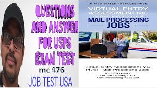 USPS EXAM TEST| MC 476,474,475,477| POSTAL EXAM| MAIL CAREER ASSISTANT| VIRTUAL ASSESSMENT TESTS..