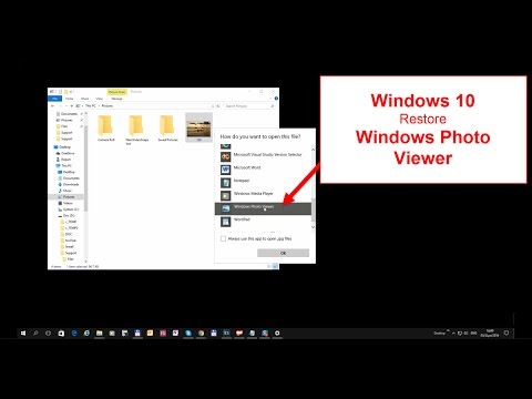 Windows 10 – Restore Windows Photo Viewer