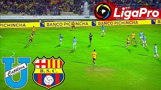 Universidad Católica vs Barcelona EN VIVO Liga Pro Ecuador 2024