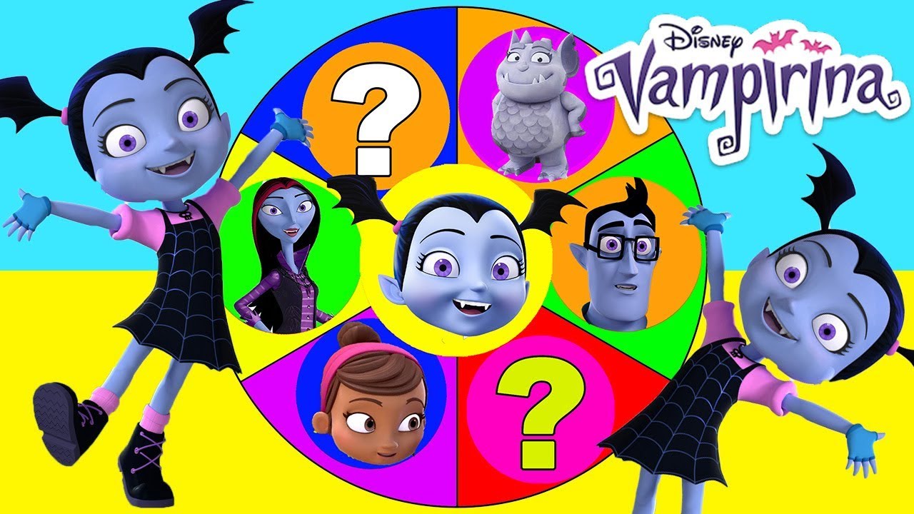 Vampirina Disney Jr Spin The Wheel Game With LOL Surprise Lux, Play Doh ...