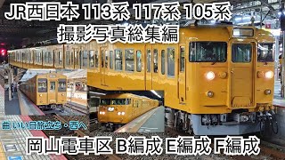 JR西日本 岡山電車区 113系 117系 105系 撮影写真総集編