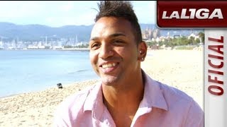 Test a Emilio Nsue, jugador del RCD Mallorca - HD