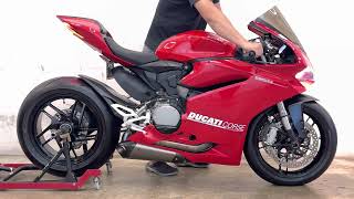 Ducati Panigale 959 2017 Exhaust sound Akrapovic slip on map & air filter