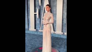 Emily Ratajkowski in a sheer dress by Feben at The Vanity Fair Oscar Party