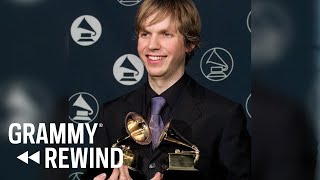 Watch Beck Win Best Male Rock Performance For "Where It's At" In 1997 | GRAMMY Rewind