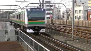 [FHD]　高崎線 E233系 【タカL17+D??編成】 赤羽駅入線