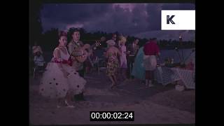 1950s Puerto Rico, Barbecue on Dorado Beach, HD from 35mm