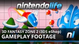 3D Fantasy Zone II Double (3DS eShop) Direct Feed Footage