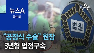 [끝보리]“공장식 수술” 성형외과 원장 3년형 법정구속 | 뉴스A