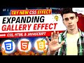 TRY NEW CSS EFFECTS!! Build an Expanding Image Gallery (CSS, HTML, JavaScript) 🔥😎