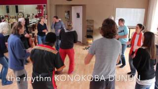 Rhythmic exercises with Billy Nankouma Konaté