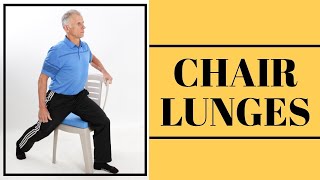 CHAIR LUNGES! For Absolute Beginners/Seniors