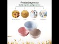 Biodegradable wheat straw bowls. Natural and environmental friendly.