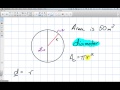 finding the diameter of a circle grade 9 academic lesson 9.2 2 27 13