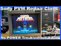 My Sony PVM CRT won't Power On - How to find the problem & Fix it.