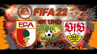 FIFA22 | FC Augsburg VS. VFB Stuttgart 10.Spieltag Bundesliga Gameplay 4K UHD PS5
