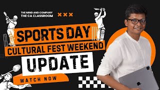 MEGA WEEKEND FOR CA STUDENTS - SPORTS DAY UPDATE