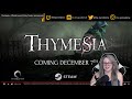 my reaction to the thymesia official launch date trailer gamedame reacts