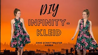 DIY- Infinity Kleid ohne Schnittmuster nähen