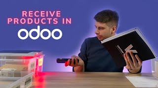 Receiving goods in Odoo via barcode scanner: Receive, putaway, manage lots, serial numbers, packages