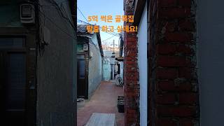 5억 썩은 골목집 탈출 하고 싶데요! 재미있는 shorts 시골집 옛날집 여행 부동산 빈집 한옥 멋진산 오지마을