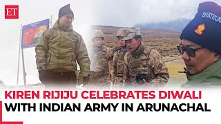 Kiren Rijiju celebrates Diwali with soldiers in Arunachal Pradesh, meets Chinese PLA Troops at LAC