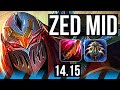 ZED vs AURORA (MID) | 9/1/1, 1500+ games, Legendary | EUW Grandmaster | 14.15