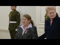 Prezidentė Dalia Grybauskaitė įteikė Žūvančiųjų gelbėjimo kryžius