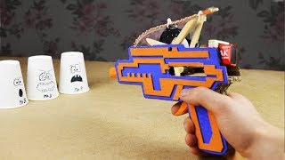 How to Make Fully Automatic Gun from cardboard / mr. hotglue's family