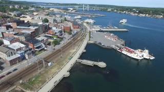 New London Waterfront Drone Tour