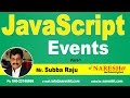 Events in JavaScript Part-1| JavaScript Tutorial | Mr. Subba Raju