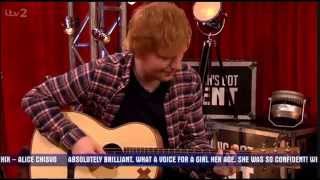 Ed Sheeran - Thinking out loud Acoustic performance (Britain's got more talent 27/05/2014)