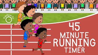45 Minute Running Timer - Kids Visual Timer