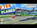 Transport Fever 2  All PLANES!  CARGO planes and PASSENGERS planes!