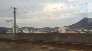 【車窓】285系寝台特急サンライズ瀬戸号③（岡山〜児島）