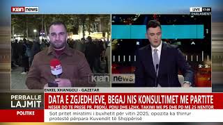 Klan News - Data e zgjedhjeve, Begaj nis konsultimet me partitë, raporton gazetari Enkel Xhangoli