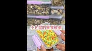 #仓鼠  #金丝熊 #萌宠 #收纳 小仓鼠的零食收纳来啦