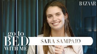 Sara Sampaio's Nighttime Skincare Routine | Go To Bed With Me | Harper's BAZAAR