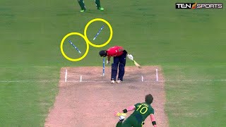 Stump - ஐ பல அடி தூரத்திற்க்கு தூக்கி எறிந்த பௌலர்கள் | Top 10 Stump Flying Moments in Cricket