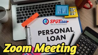 Spot Loan Zoom Meeting Business Presentation in Hindi #spotloan #loan