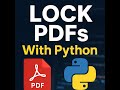 Build a PDF locker in python in less than 60 seconds