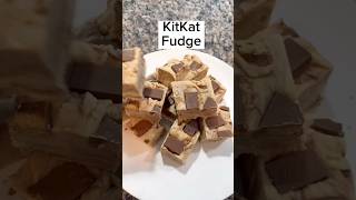 3 Ingredient KitKat Fudge #shorts #shortvideo #shortfeed #nobakedessert #home #fudge #kitkat