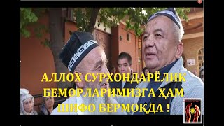 АЛЛОХ СУРХОНДАРЁЛИК БЕМОРЛАРИМИЗГА ҲАМ ШИФО БЕРМОҚДА. ШИФО АЛЛОХАН ! 01.11.2022