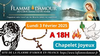 ❤️‍🔥Chapelet Joyeux🔥Lundi 3 Fév.🔥La Famille🔥Flamme d'Amour