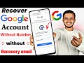 How to recover gmail account without phone number and recovery email | Gmail account recovery