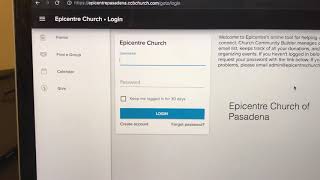 CCB- How to Login and How to Blockout Dates